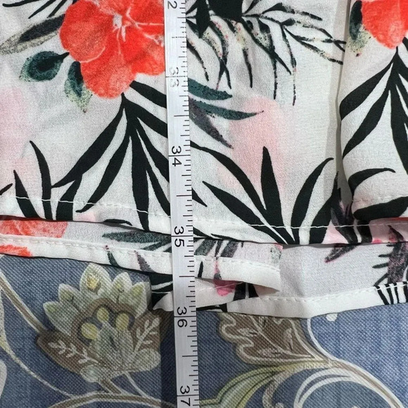 Madden Girl Madden NYC White & Pink Floral Tiered Halter Mini Dress 1X NWT - Picture 11 of 11